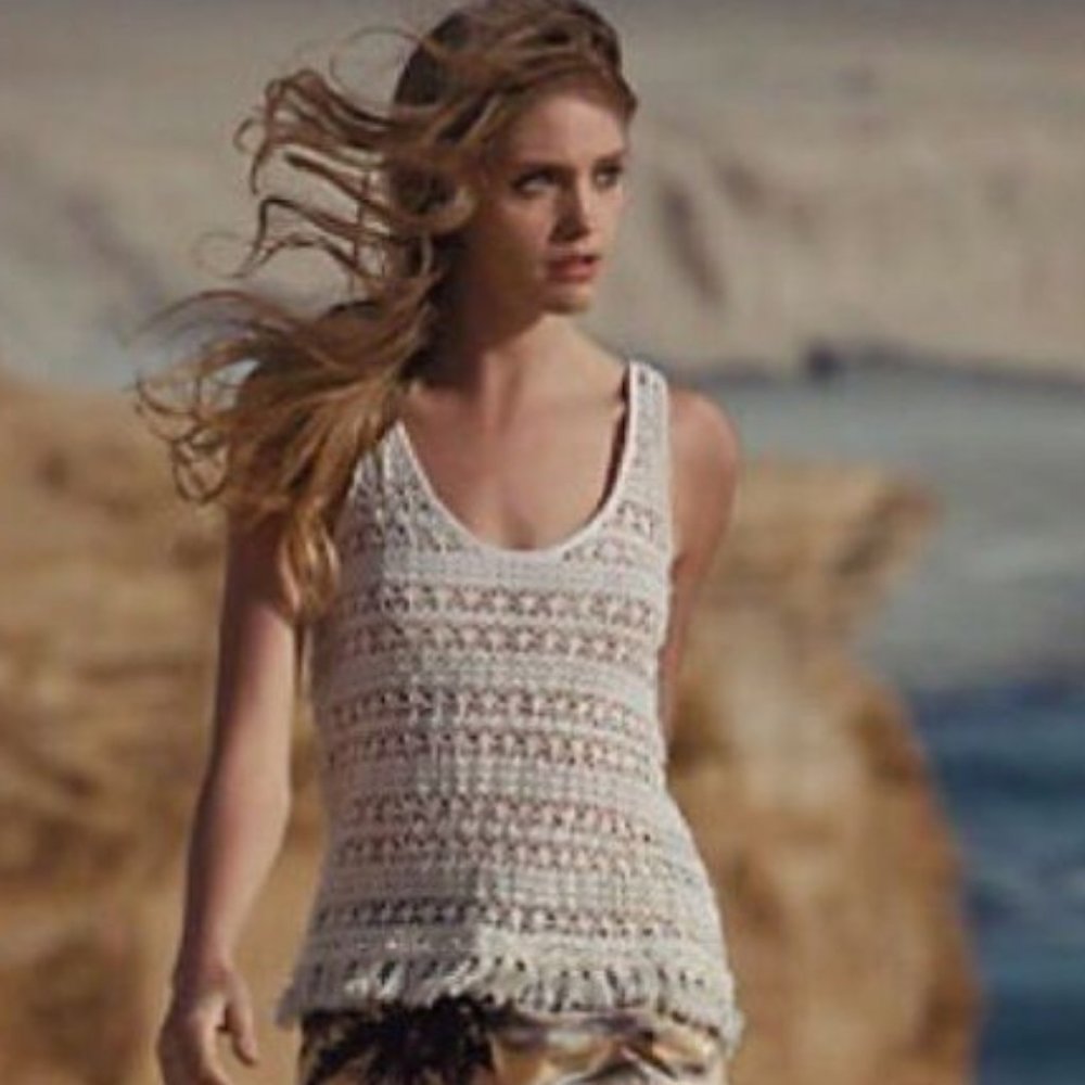 Sanctuary Crochet Tank Top